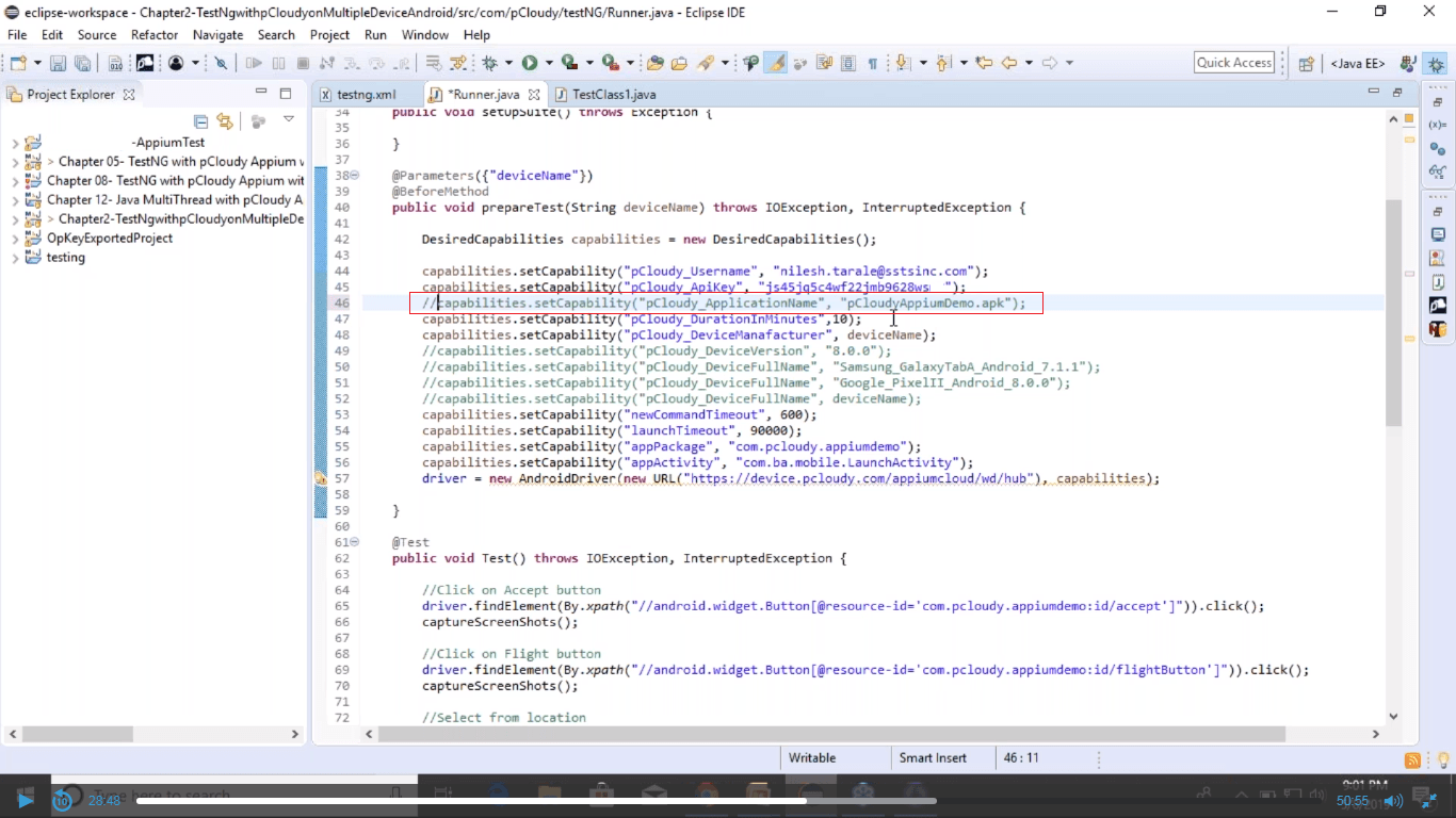 Appium on Pre Installed Apps