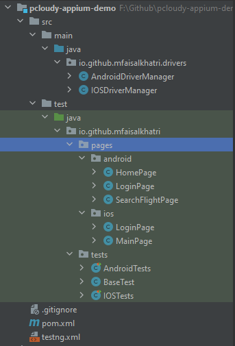 packages pages and tests