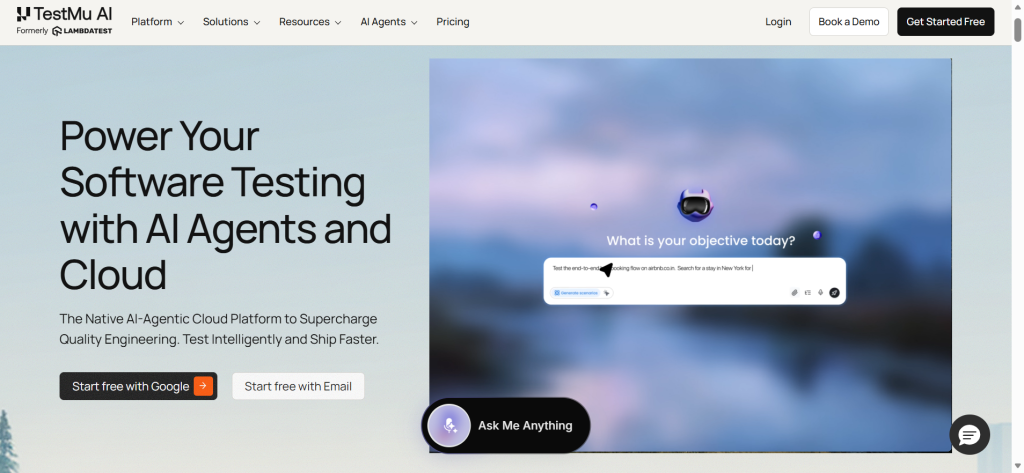 testmu homepage
