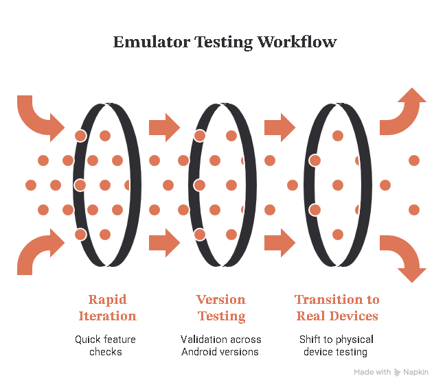 emulator testing workflow