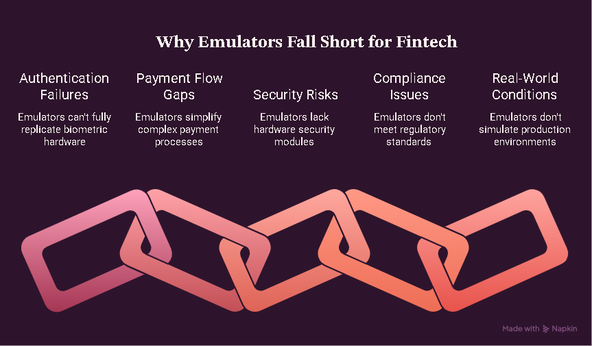 why emulators fall short of fintech